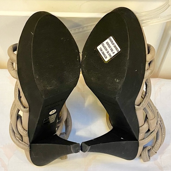 Authentic Burberry Prorsum knotted leather platform sandals - Picture 13 of 14